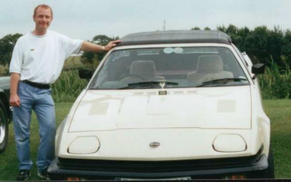Picture of myself and my award winning TR7DHC, Click here for details of the TRIUMPH.